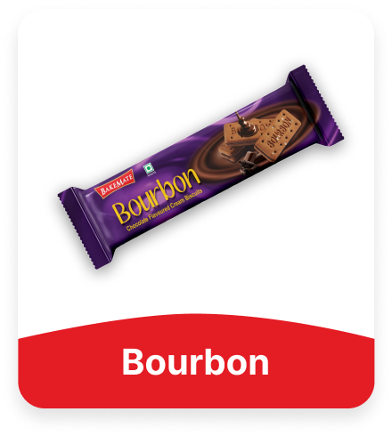 Largest Biscuit Manufacturers | Bakemate Biscuit| Biscuit Manufacturers in Asia | Chocolate flavoured biscuits| Chocolate flavoured biscuits| Bourbon | chocolate sandwich biscuit | Bourbon is a sandwich biscuit made up of two delectable rectangular dark chocolate-flavored biscuits, paired with a smooth chocolate buttercream filling