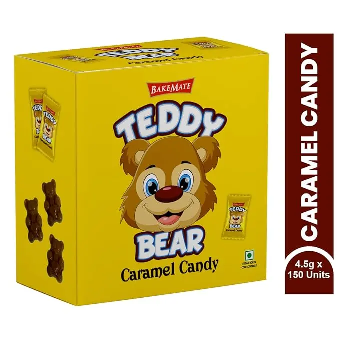 Largest Chocolate Manufacturers | Bakemate Candy| Teddy Bear Candy| Confectionery manufacturers| Choco Flavored Candy | Teddy Bear| Cream Chocolate | Center Filled Candy| Experience the luscious chocolate filling wrapped in a crisp cookie shell—each bite is a delightful blend of flavors that will keep you coming back for more