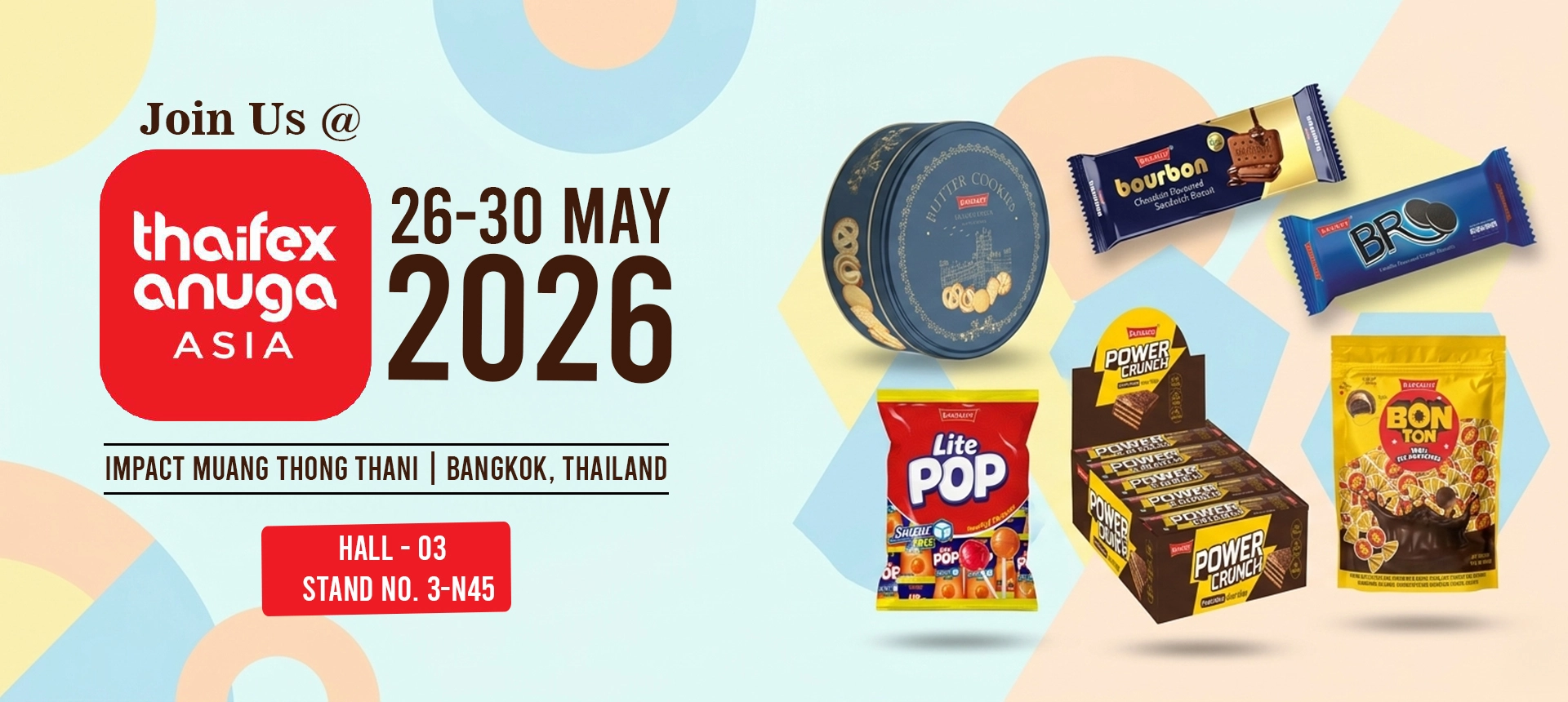 Thaifex Anuga Asia 2026 | Thaifex | Anuga Thaifex 2026 | Bakemate | Disha Foods |