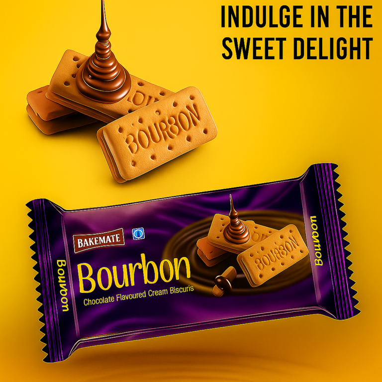 Bourbon Biscuits | Sandwich Biscuits | Bourbon Cookies | Chocolate Biscuits | Bakemate bourbon